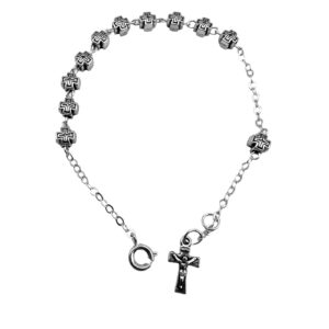 pulsera cruces metal