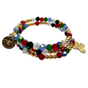 pulsera espiral cristal colores