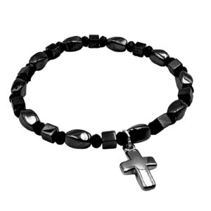 pulsera hematites formas organicas