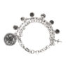 pulsera jhs cadena baño plata