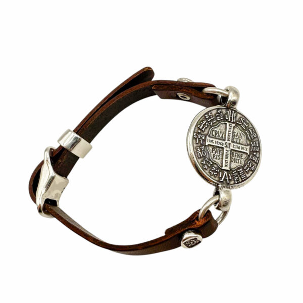 pulsera san benito cordon piel categoria