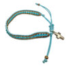 pulsera tela azul