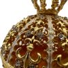 rosariera corona fatima dorada detalle