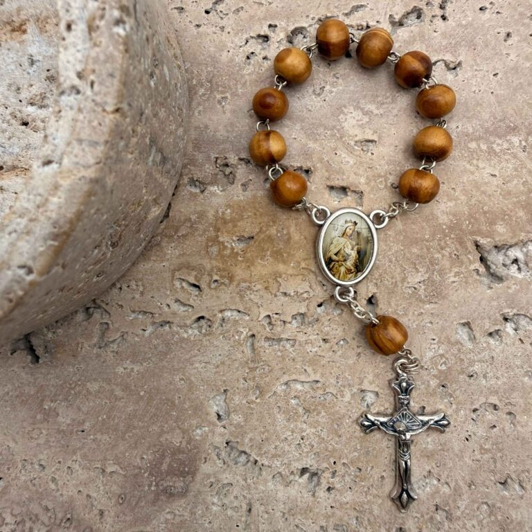 rosario alegria decenario madera