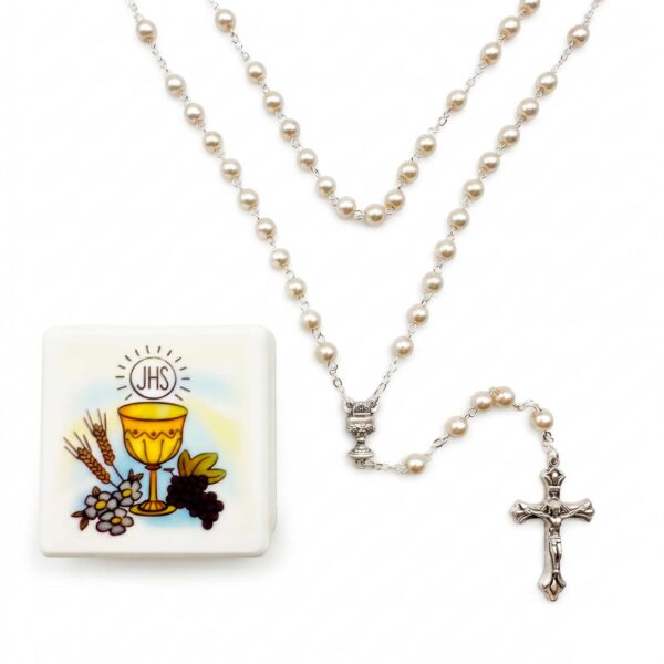 rosario comunion caja simbolos