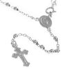 rosario corto medalla virgen milagrosa cuentas pequeñas detalle cruz