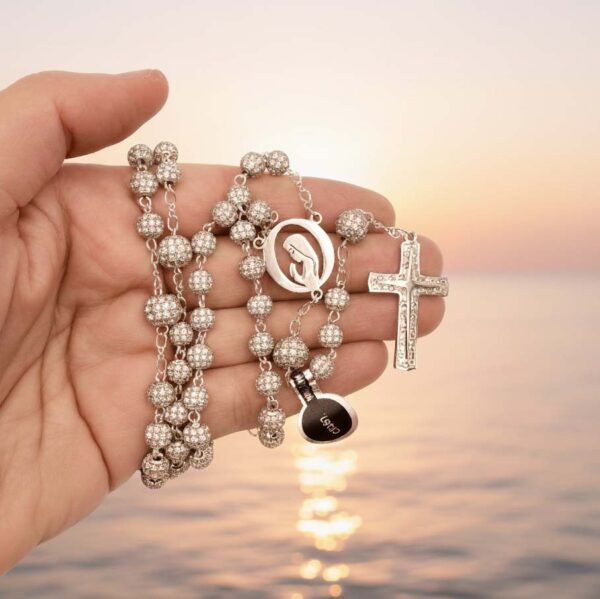 rosario cristal puro fondo mar