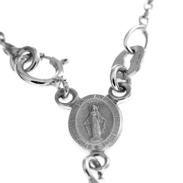 rosario cuentas relieve detalle medalla
