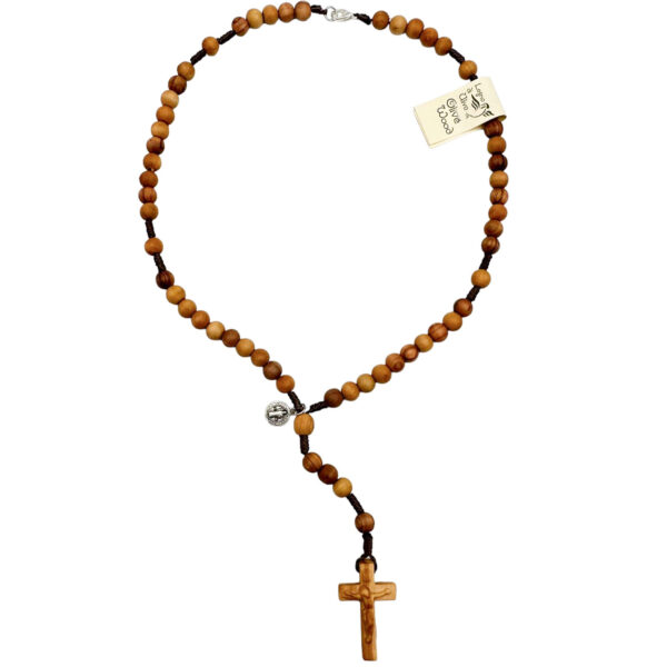 rosario madera olivo colgante san benito catalogo
