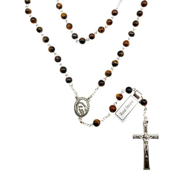 rosario ojo tigre pequeño