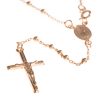 rosario oro rosa detalle cruz