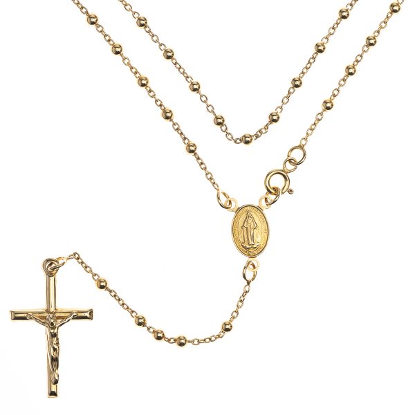rosario oro tres micras