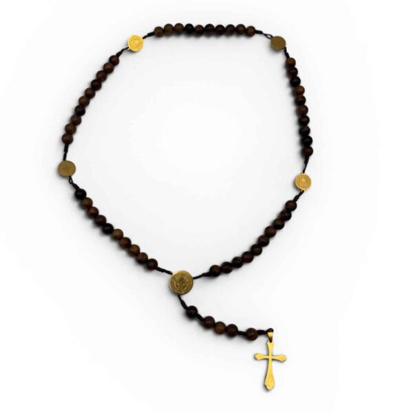 rosario palo santo dorado san benito