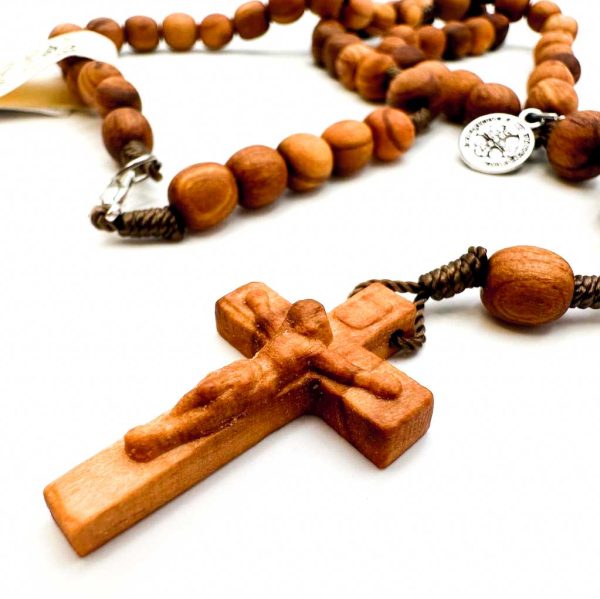 rosario pequeño madera san benito detalle cruz