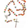rosario piedra strass catalogo cruz plata