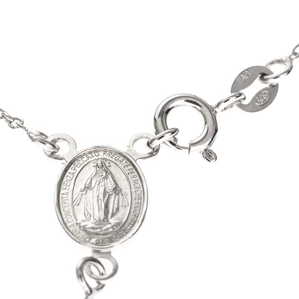 rosario plata 925 clasico detalle medalla