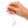 rosario plata clasico modelo mano