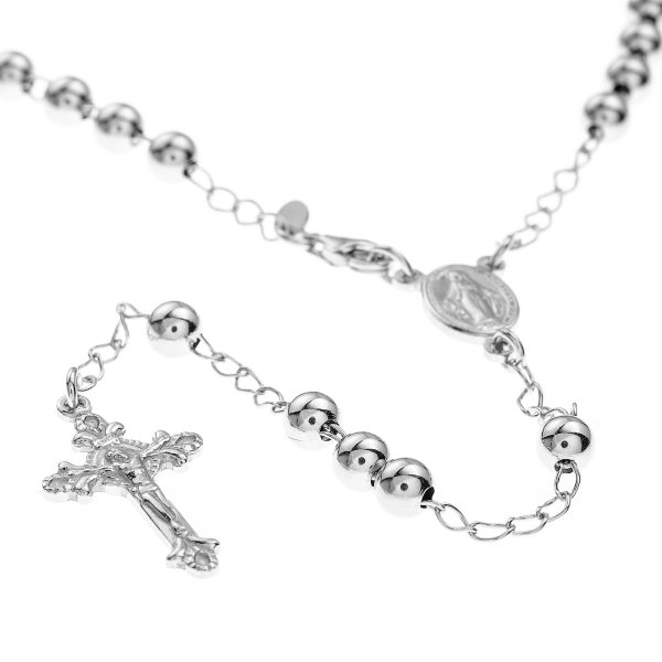 rosario cuentas grandes detalle cruz