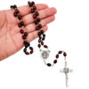 rosario san benito madera cuentas ovaladas con mano