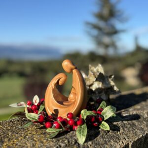 sagrada familia madera exterior