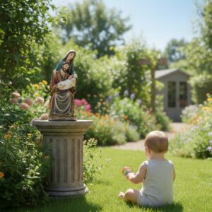 san jose nacimiento figura en jardin