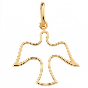 silueta paloma espiritu santo oro