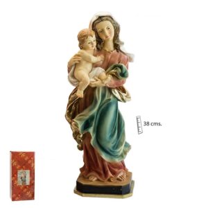 virgen con niño figura mediana grande